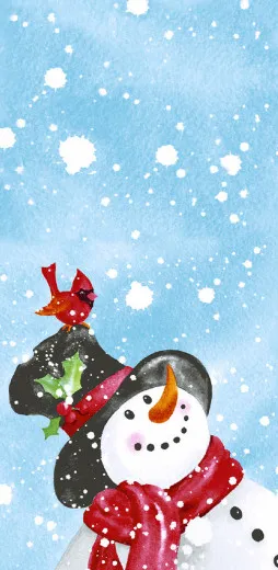 Taschentücher - Fröhlicher Schneemann