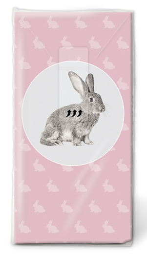 Handkerchiefs - Portrait of rabbit