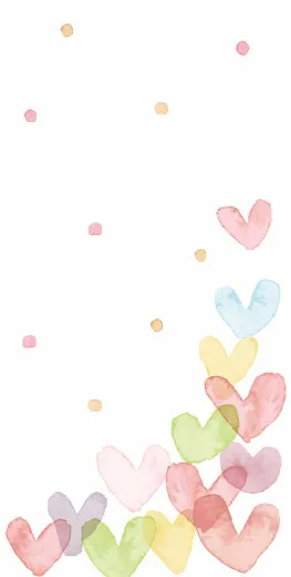 Taschentücher - Herzen pastell Taschentücher - Herzen pastell