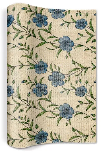 Table runner flax - Flax pattern