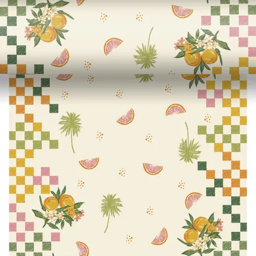 Dunicel Tablerunner - Citrus grid