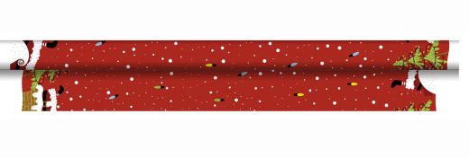 Tischtuchrolle - Stimmnung von Santas, 5m