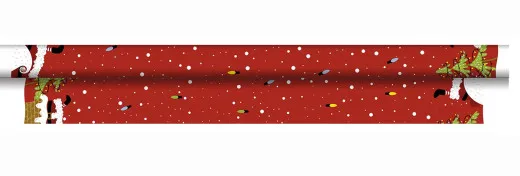 Tischtuchrolle - Stimmnung von Santas, 5m