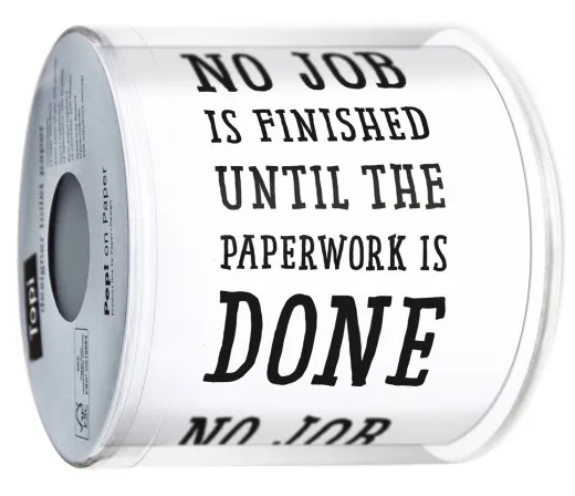 Toilettenpapier - Büroarbeit