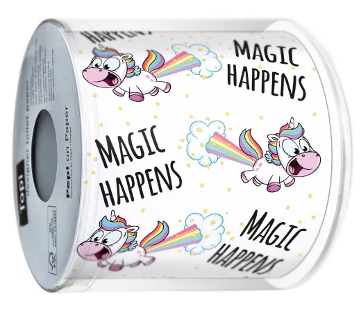 Toilettenpapier - Magic happens - Einhorn