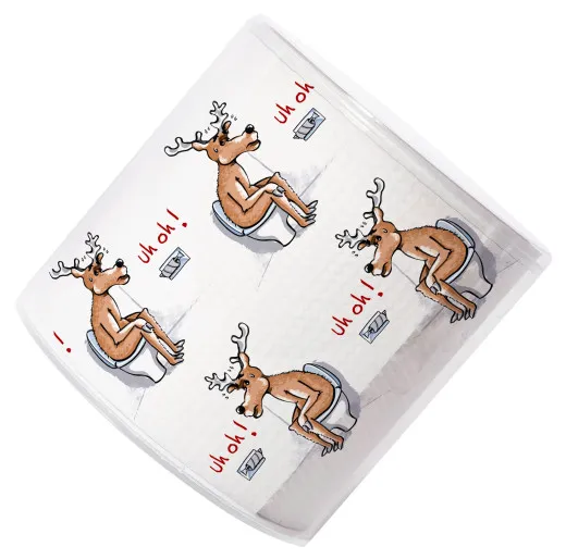 Toilettenpapier - Elch auf WC