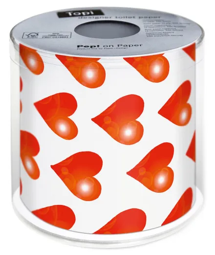 Toilettenpapier - Herzen