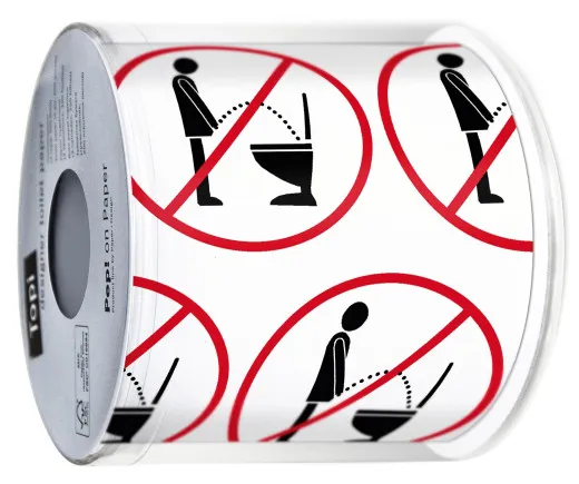 Toilettenpapier - Bitte setzen