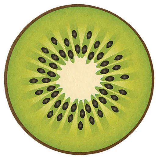 Cardboard coaster - Kiwi