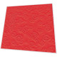 Napkins embossed - Moments Uni red