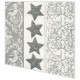 Napkins - Stars ornament silver