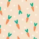 Cocktail napkins - Carrot Charm