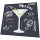 Cocktail napkins - Martini Black