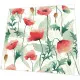 Cocktail napkins - Poppies delight