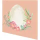 Cocktailservietten - Osterei mit Blumen