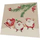 Cocktailservietten - Drei Santas - 100% Recycling