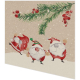 Cocktailservietten - Drei Santas - 100% Recycling