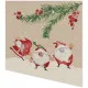 Cocktailservietten - Drei Santas - 100% Recycling