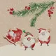 Cocktailservietten - Drei Santas - 100% Recycling