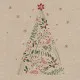 Cocktailservietten - Weihnachtsbaum - 100% Recycling