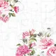 Cocktail napkins - Rose letters - BIO