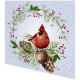 Cocktail napkins - Winter Cardinal