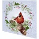 Cocktail napkins - Winter Cardinal