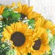 Cocktailservietten - Sonnenblumen