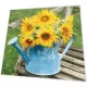 Cocktailservietten - Sonnenblumen in Kanne