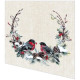 Cocktail napkins - Birds in wreath