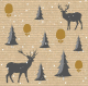 Dinnerservietten - Hirsche im Wald - DUNILIN