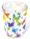 Glaskerze - Bunte Schmetterlinge