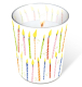 Candle in a glass - B-day candles