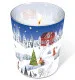 Glaskerze - Winterland