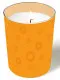Glaskerze - Moments Uni orange