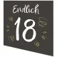 Servietten - 18. Geburtstag