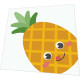 Napkins punched in form - Pineapple