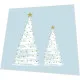 Napkins embossed - Elegant trees