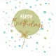 Servietten - Geburtstagsballon grün