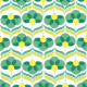 Napkins - Geo Flowers Green