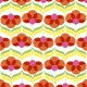 Napkins - Geo Flowers Red
