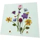 Servietten - Gepresste Blumen