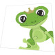 Napkins punched in form - Frog Prince