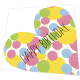 Napkins punched in form - Birthday Heart