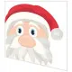 Napkins punched Santa