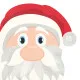 Napkins punched Santa