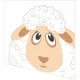 Servietten gestanzt - Schaf