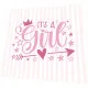 Servietten - Girl rosa