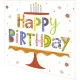 Servietten - Happy Birthday Torte