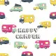 Servietten - Happy Camper